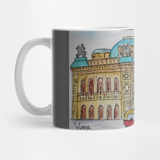 Viena opera house Mug